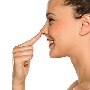 Augen-Nasen-Mundbereich